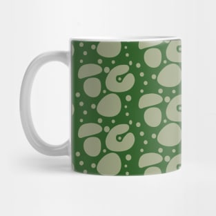 Green Shapes Pattern Background Mug